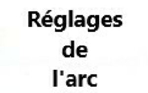 Réglages de l'arc