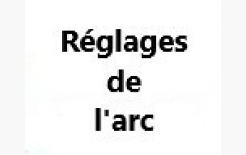 Réglages de l'arc